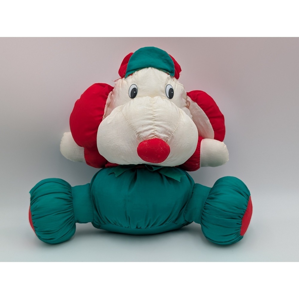 Nylon Christmas Dog Plush Green Red 13 Inch Tb Trading Co Stuffed Animal Toy